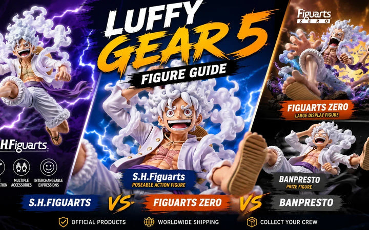 Guía de figuras de Luffy Gear 5: S.H.Figuarts vs Figuarts ZERO vs Banpresto