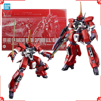 Bandai Gundam Model Kit HGUC Barzam RE Zeon Captured Anime Figure Gunp