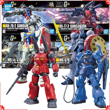 Bandai Gundam Model Kit HGUC Gyan Gouf RX-78-2 Guncannon Action Figure