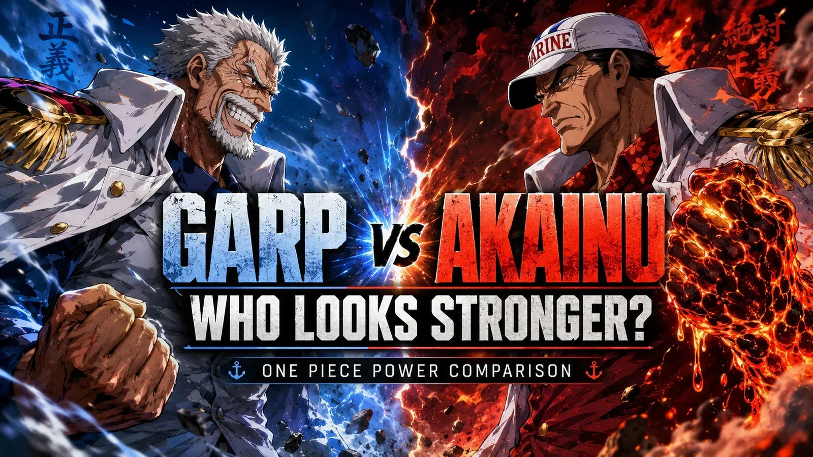 Garp vs Akainu: Who Looks Stronger in One Piece So Far?