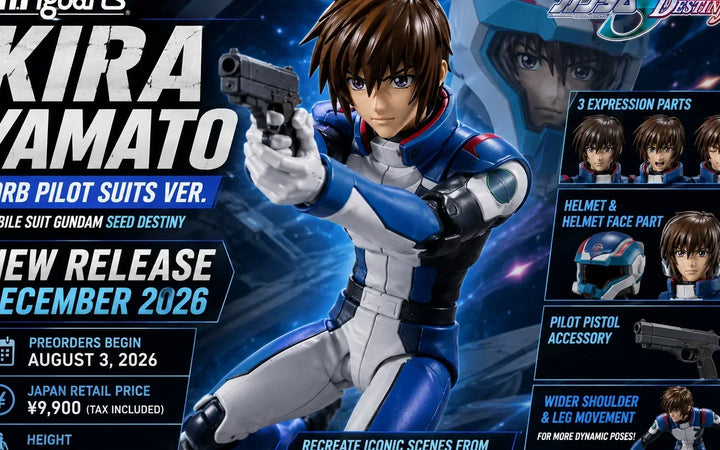 S.H.Figuarts Kira Yamato ORB Pilot Suits Ver.: Precio, fecha de lanzamiento y accesorios