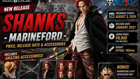 S.H.Figuarts Shanks Marineford: Precio, fecha de lanzamiento y accesorios