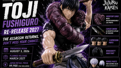 S.H.Figuarts Toji Fushiguro Relanzamiento 2027: Precio, Fecha de Pre-pedido y Detalles de la Figura