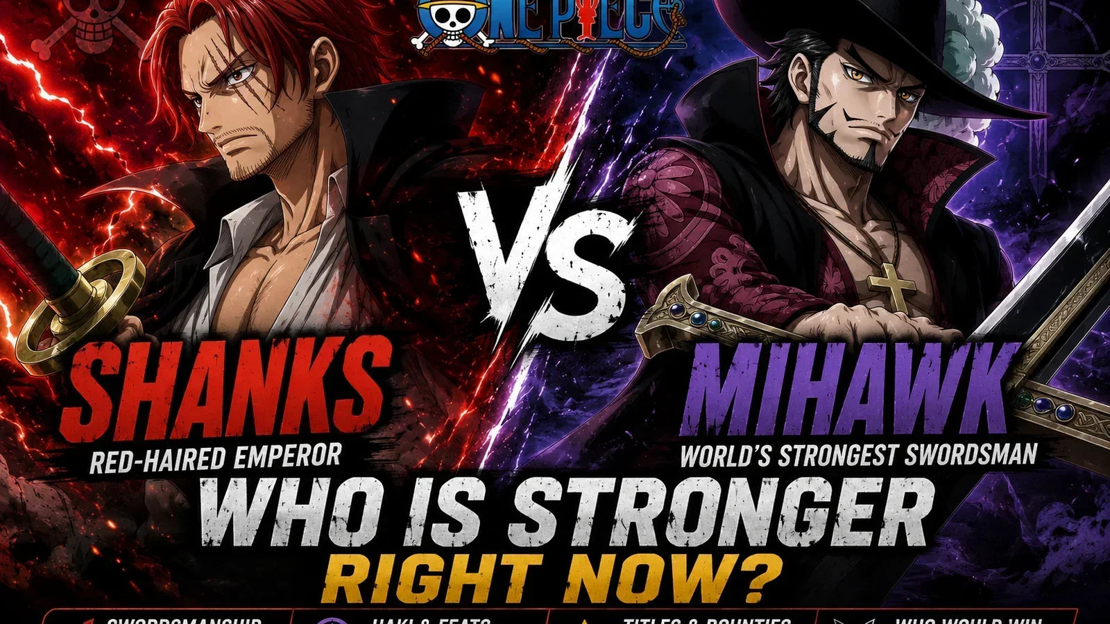 Shanks vs Mihawk: Who Is Stronger Right Now in One Piece?