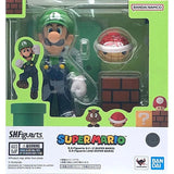 Bandai Super Mario Bros Anime Figure SHF Luigi Action Figures High Pos