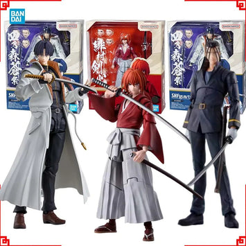 Bandai Rurouni Kenshin Anime Figure SHF Himura Kenshin Saito Hajime Sh