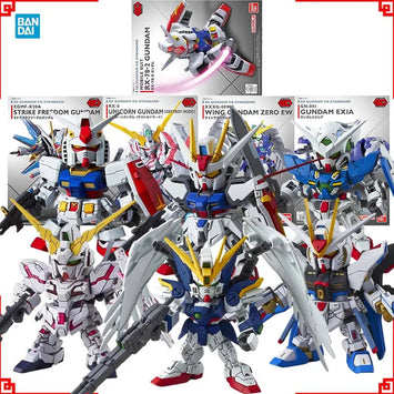Bandai Gundam Model Kit SDEX Strike Freedom Unicorn Destroy Wing Zero 