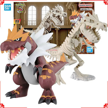 Bandai Pokemon PLAMO Model Kit Fossil Pokemon Tyrantrum Action Figure 