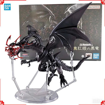 Bandai Authentic Yu Gi Oh Anime Figure SHM Red-Eyes Black Dragon High 