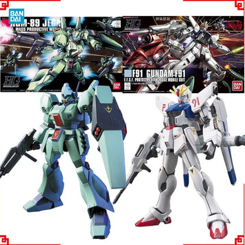 Bandai Gundam Model Kit HGUC Jegan F91 Action Figure Gunpla Building K