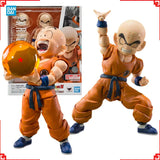 Bandai Dragon Ball Action Figure SHF Krillin 3.0 Goku Old Friend High 