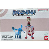 Bandai Figure Pokemon Anime Figures Candy Toys Scale World Kai Glacia 