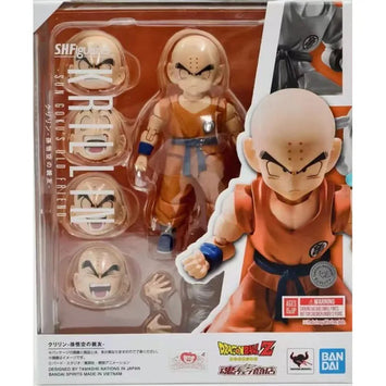Bandai Dragon Ball Action Figure SHF Krillin 3.0 Goku Old Friend High 