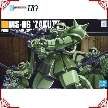 In Stock Genuine Bandai Gundam Model Kit HGUC 1/144 MS-06 Zaku 2 Anime