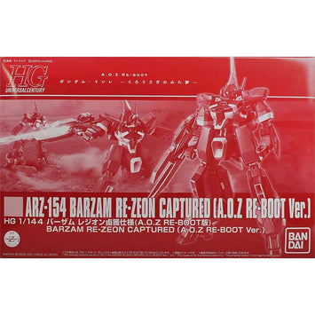 Bandai Gundam Model Kit HGUC Barzam RE Zeon Captured Anime Figure Gunp