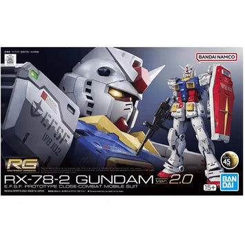 Bandai Gundam Model Kit RG RX-78-2 2.0 RGU Action Figure Gunpla Buildi
