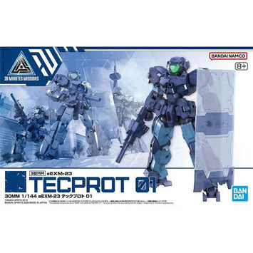 Bandai 30MM Anime Figures Model Kit Tecprot 01 Action Figure Building 