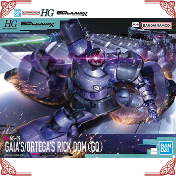 Genuine Bandai Gundam Model Kit HG 1/144 MS-09 Gaia's Ortega's Rick Do