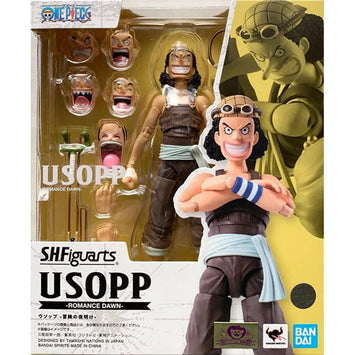 Bandai One Piece Anime Figure SHF Usopp Romance Dawn Action Figures Hi