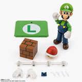 Bandai Super Mario Bros Anime Figure SHF Luigi Action Figures High Pos